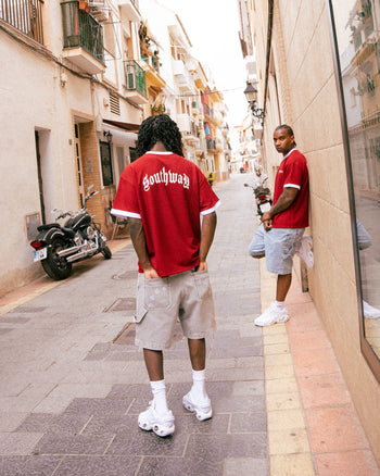 WINE RED WAFFLE KNIT TEE