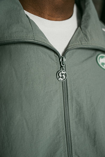 GREEN NYLON JACKET