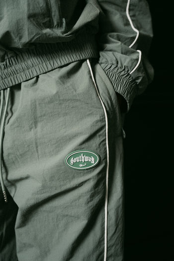 GREEN NYLON PANTS