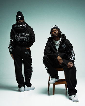 BLACK CREST LOGO HOODIE