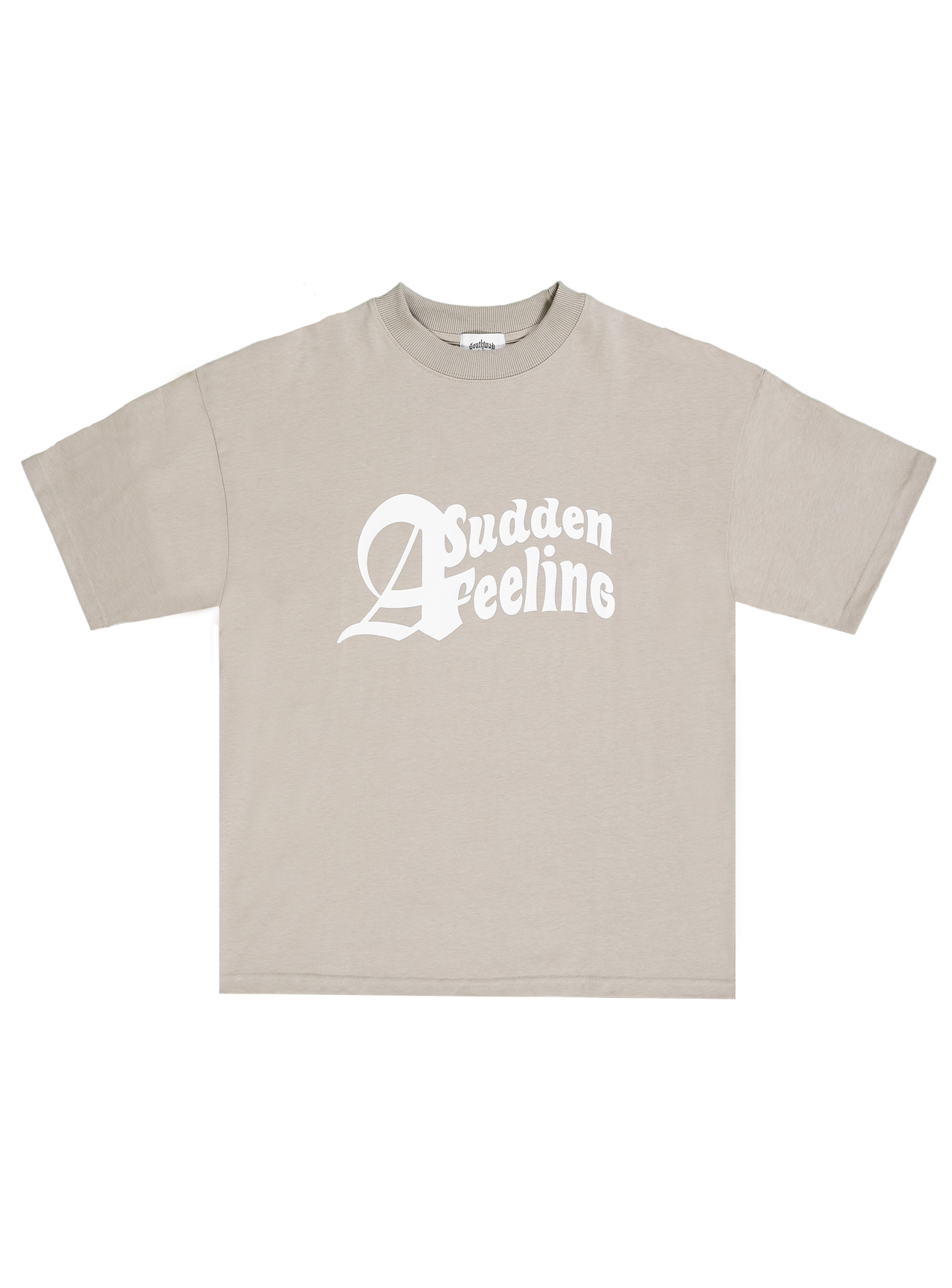 BEIGE A SUDDEN FEELING TEE