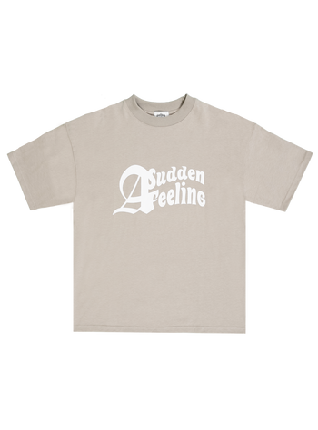 BEIGE A SUDDEN FEELING TEE