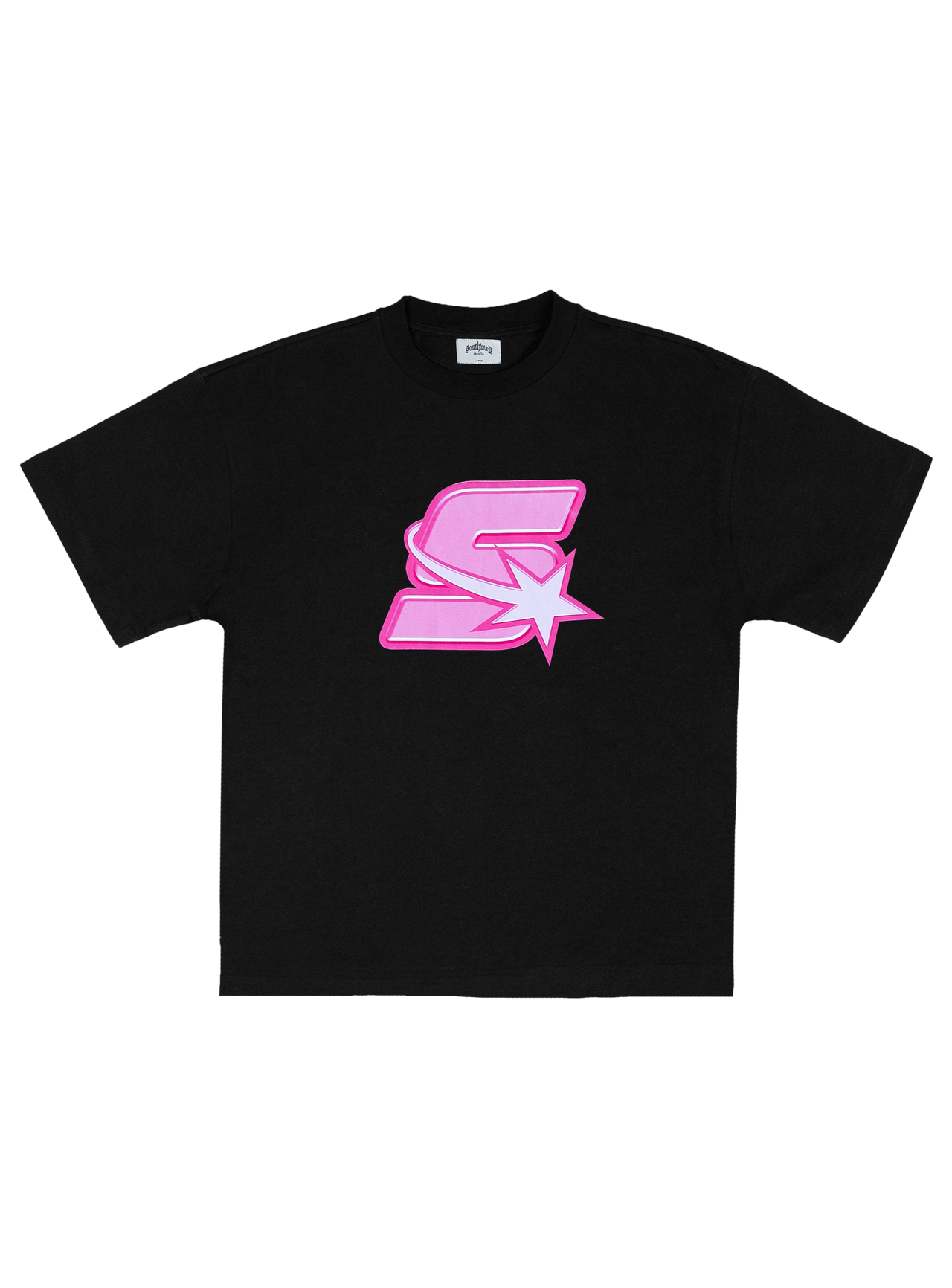 BLACK S-LOGO TEE