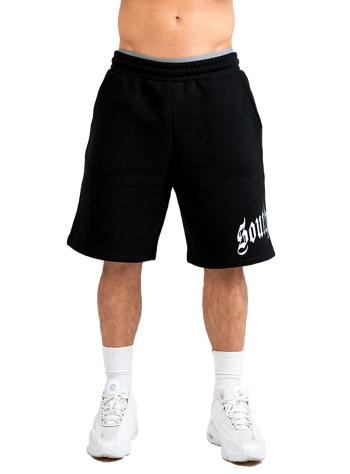 BLACK SWEAT SHORTS