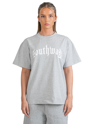 GREY LOGO TEE