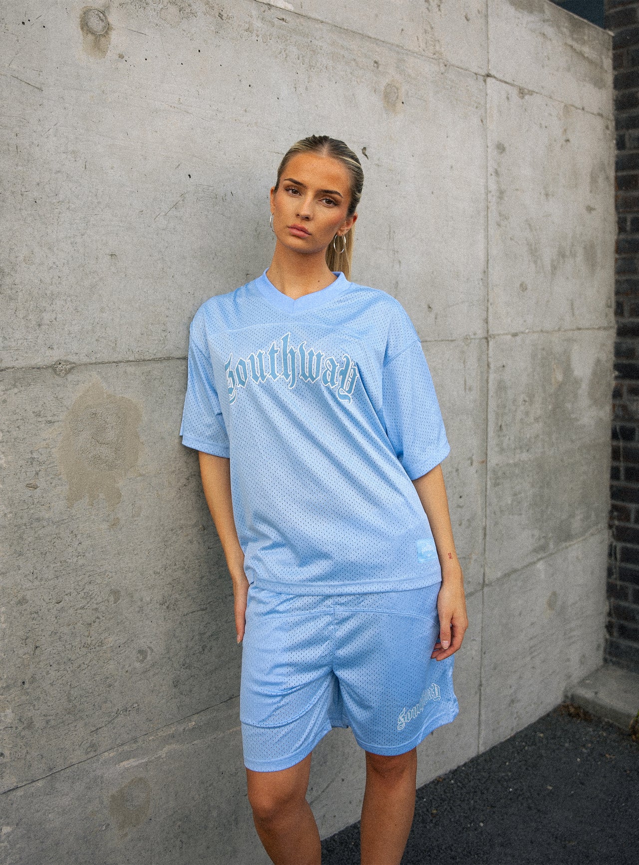 BABY BLUE MESH JERSEY
