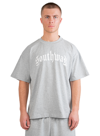 GREY LOGO TEE