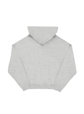 GREY CREST LOGO HOODIE