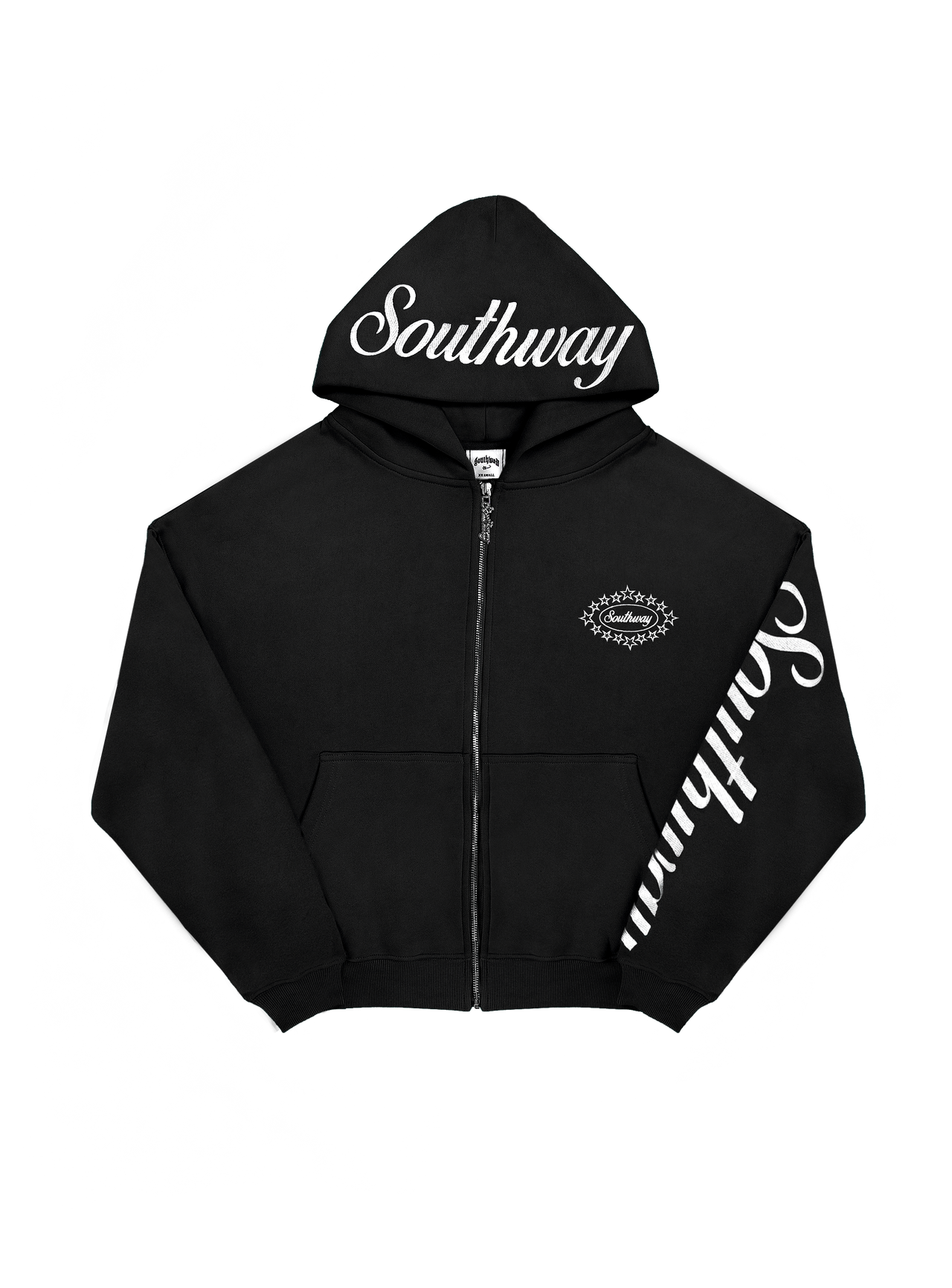 BLACK CREST LOGO HOODIE