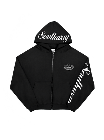 BLACK CREST LOGO HOODIE