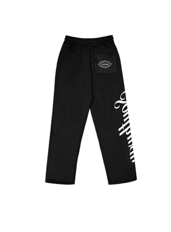 BLACK CREST LOGO PANTS