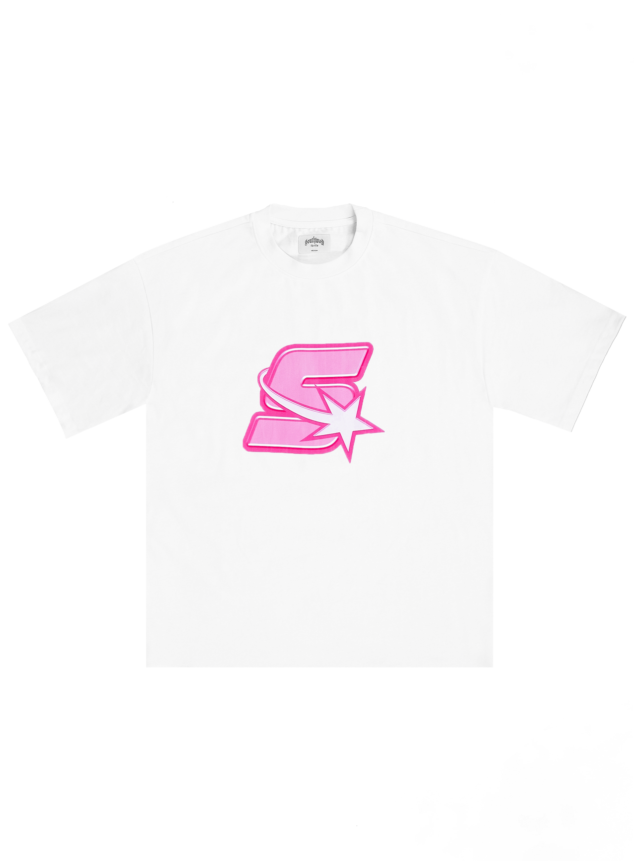 WHITE S-LOGO TEE