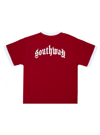 WINE RED WAFFLE KNIT TEE